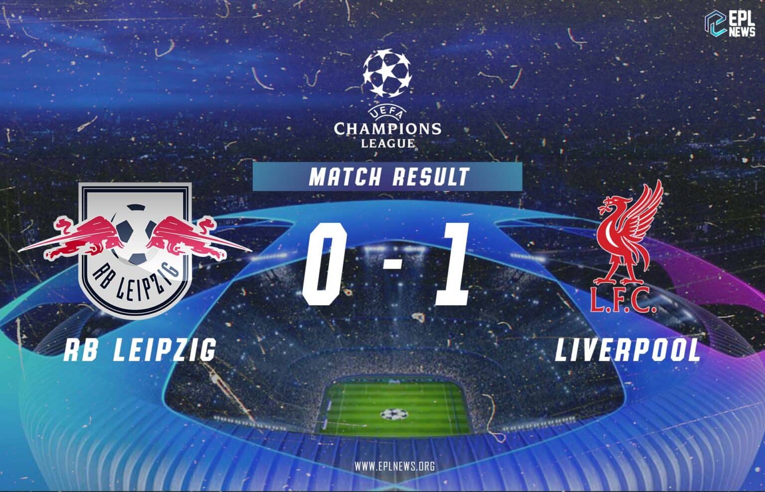 تقرير عن مباراة لايبزيج وليفربول 0-1