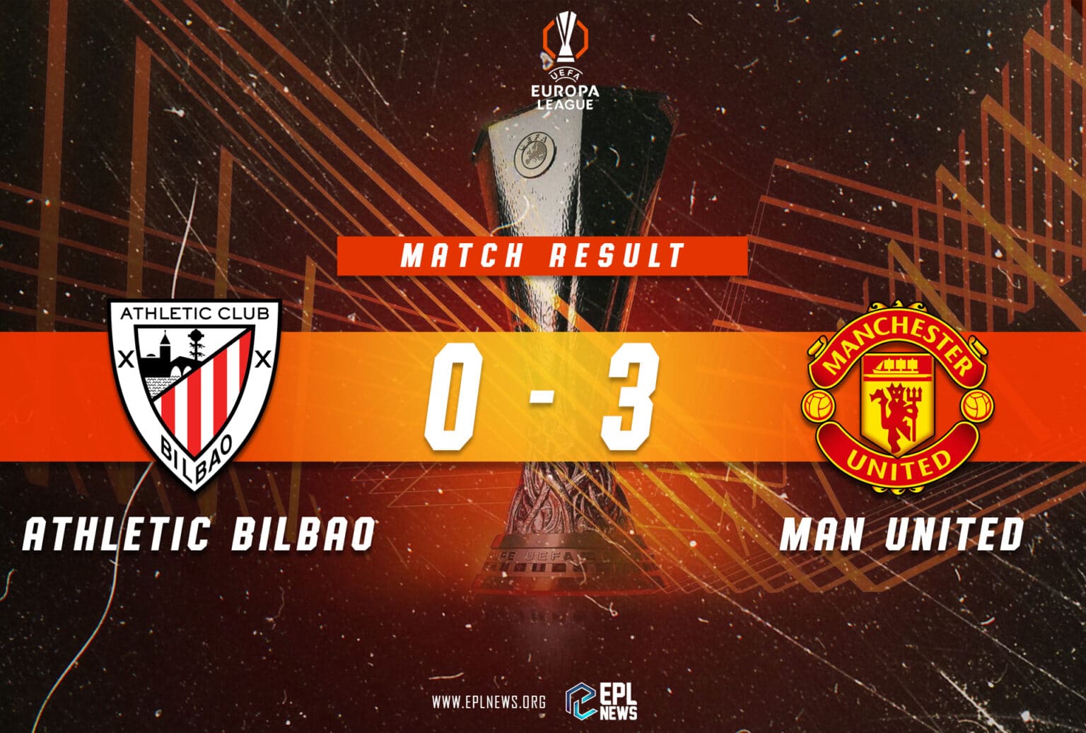 تقرير عن مباراة أتلتيك بلباو ومانشستر يونايتد 0-3